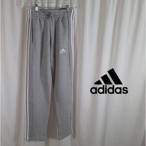 adidas Men’s Essentials 3-Stripes Grey Athletic Pants XXS Track Joggers Gym NWT